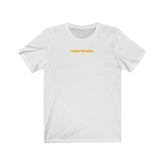 White with Yellow Thank You Kobe Short Sleeve Tee