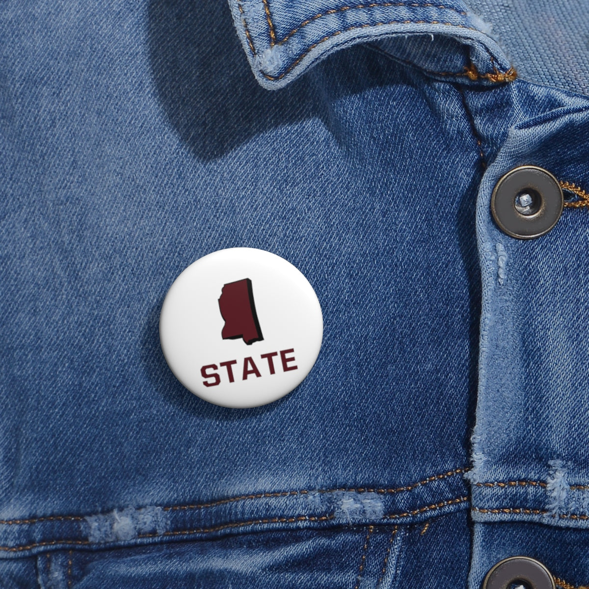 Mississippi State Pin Buttons