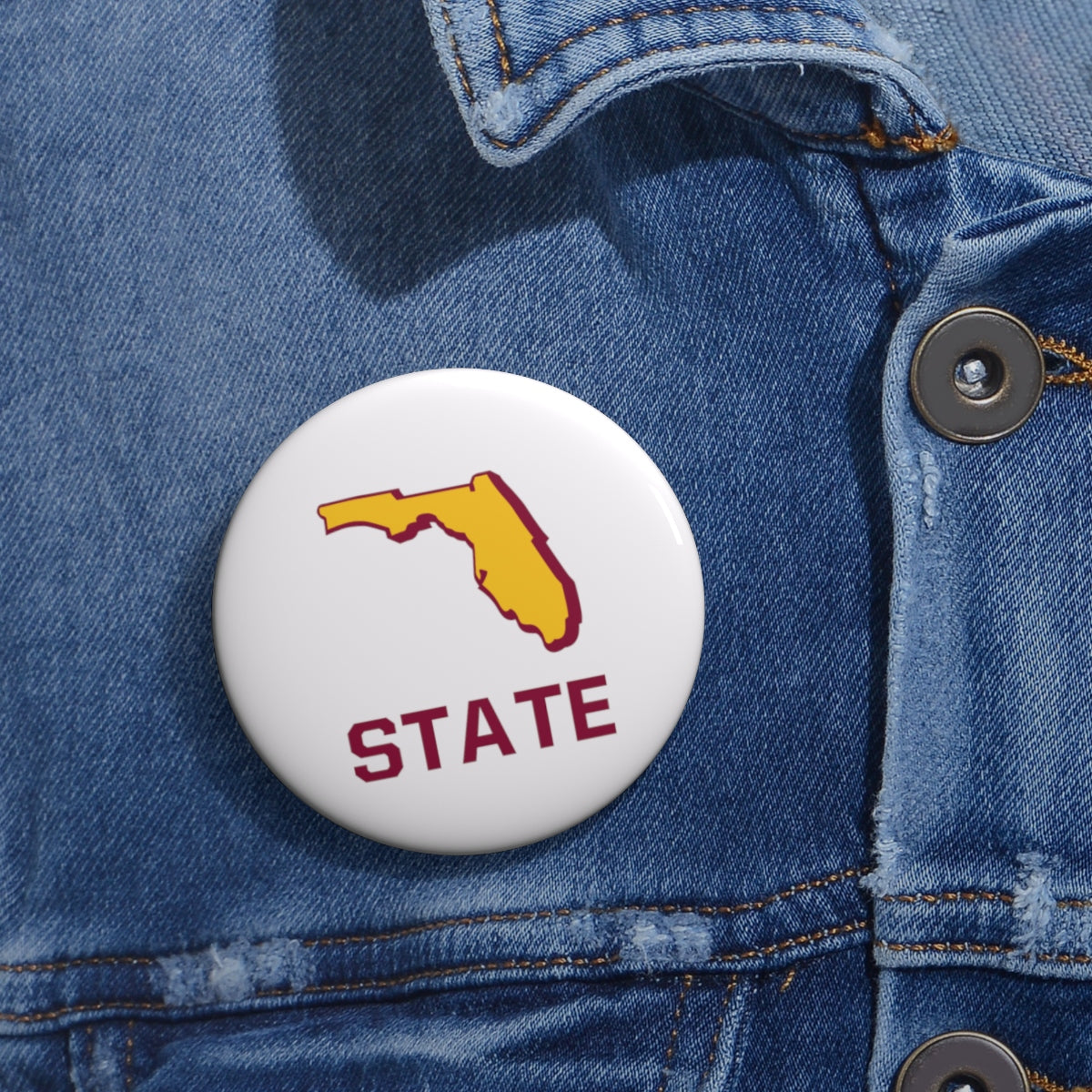 Florida State Pin Buttons