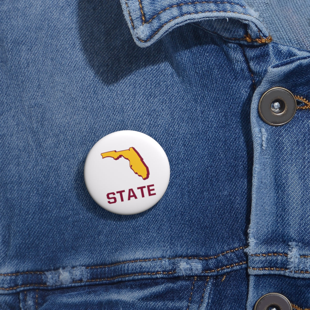 Florida State Pin Buttons