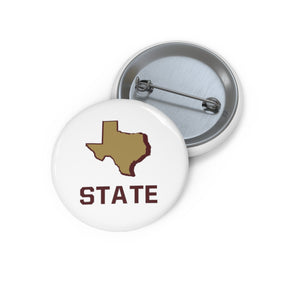 Texas State Pin Buttons