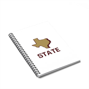 Texas State Spiral Notebook - Ruled Line