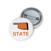 Oklahoma State Pin Buttons