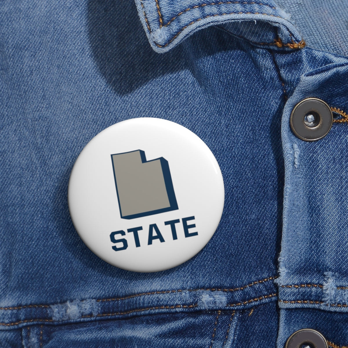 Utah State Pin Buttons