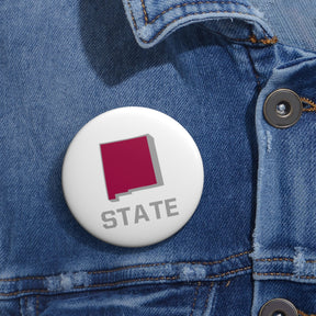 New Mexico State Pin Buttons