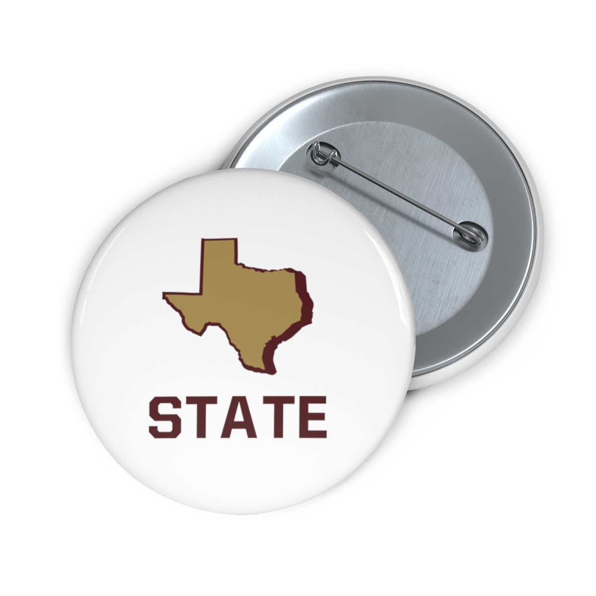 Texas State Pin Buttons