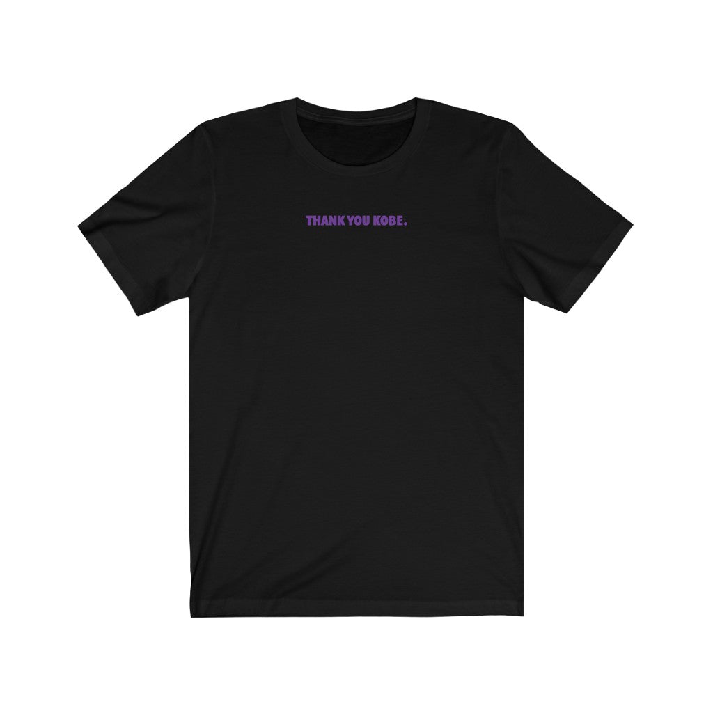 Black Thank You Kobe Short Sleeve Tee