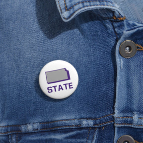 Kansas State Pin Buttons