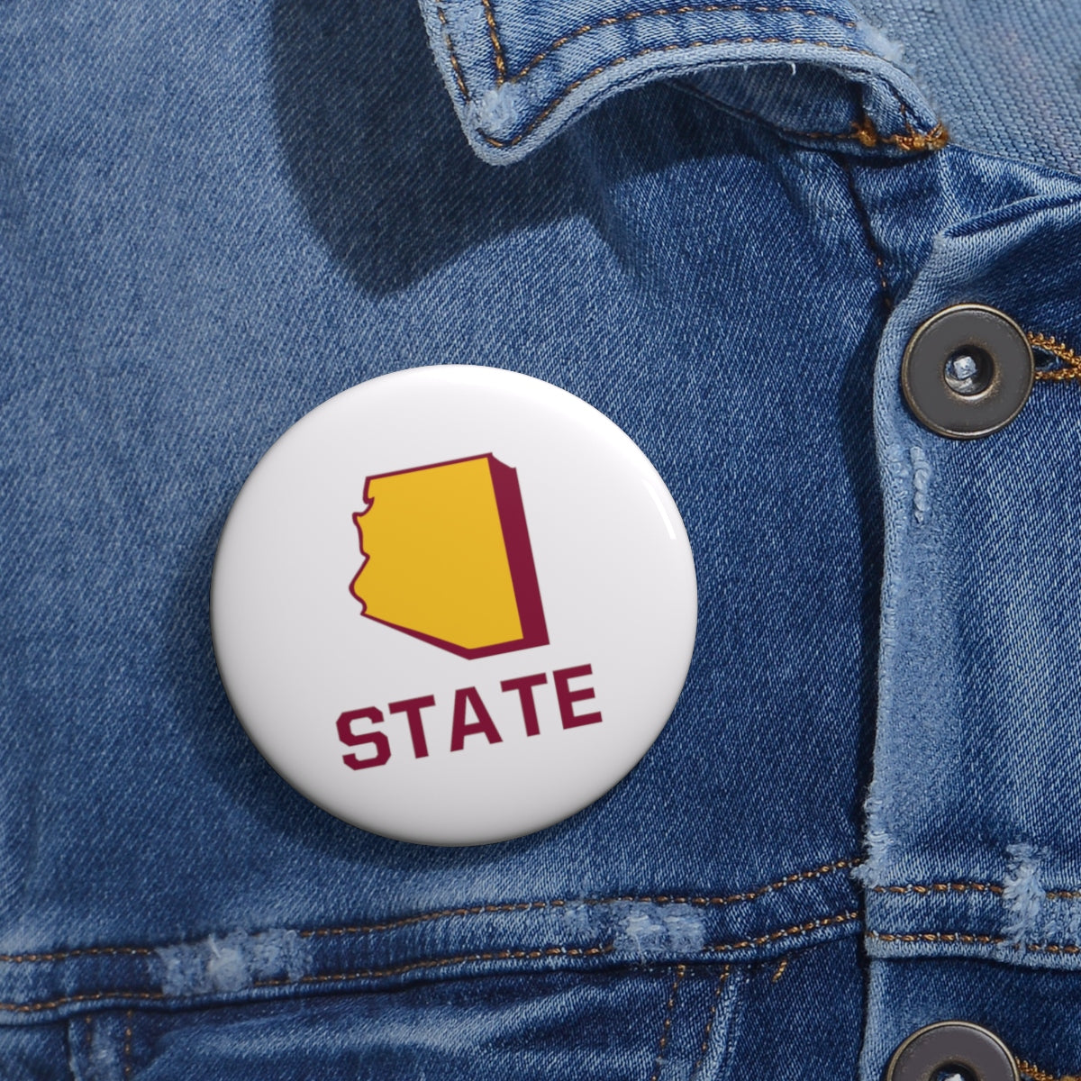 Arizona State Pin Buttons