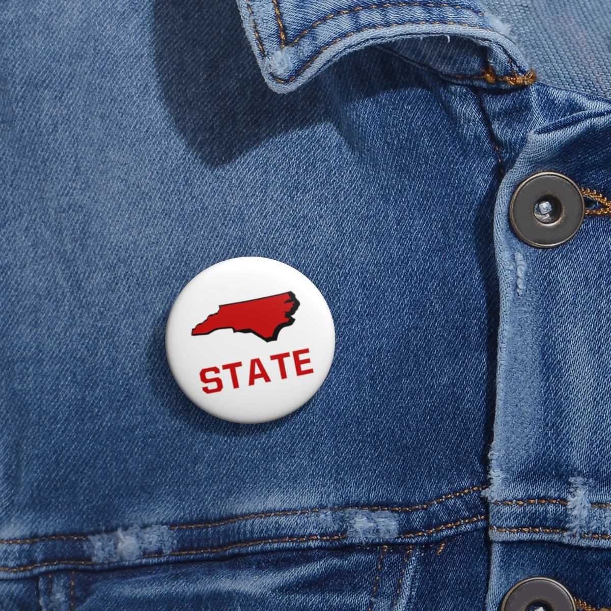 North Carolina State Pin Buttons