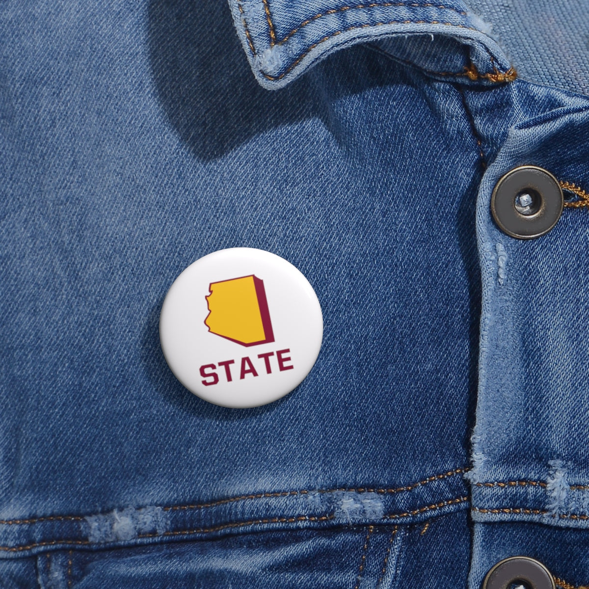 Arizona State Pin Buttons