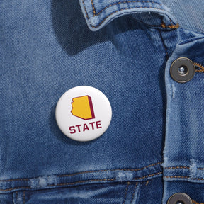 Arizona State Pin Buttons