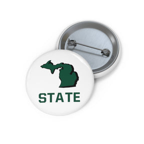 Michigan State Pin Buttons