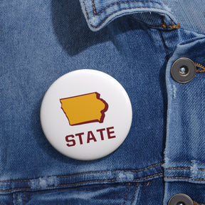 Iowa State Pin Buttons