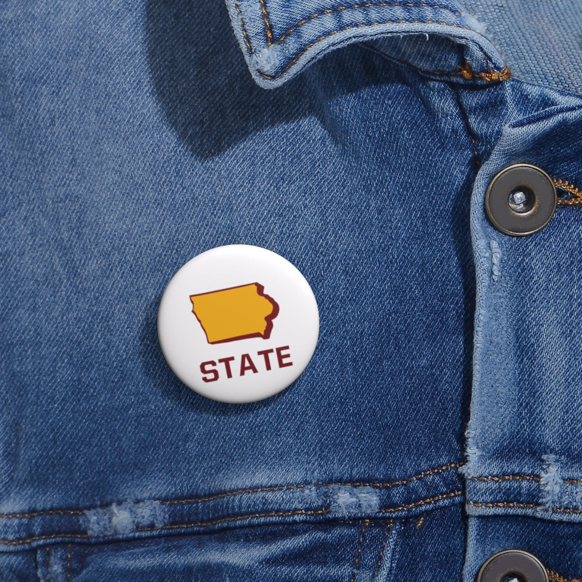 Iowa State Pin Buttons