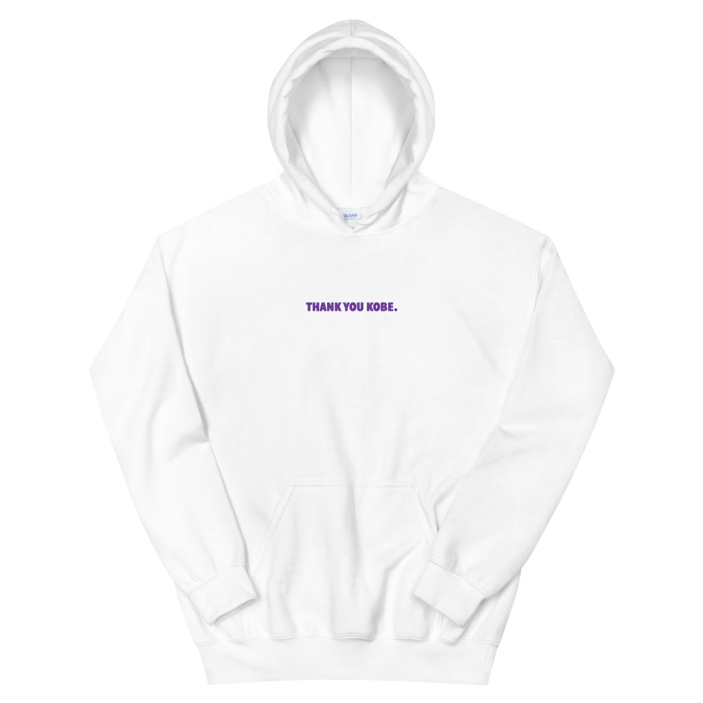 White Thank You Kobe Unisex Hoodie